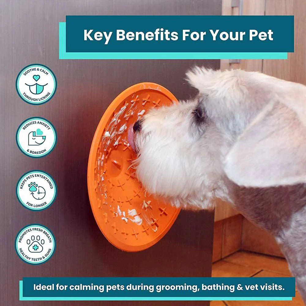 Lickimat Splash Bowl Slow Feeder Treat Bowl for Dogs & Cats